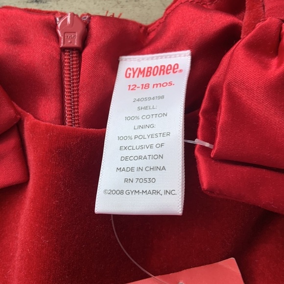 Gymboree Red Christmas Dress - Picture 6 of 9